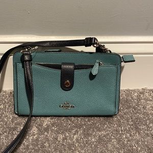 Coach Turquoise and Blue brand new cross body bag